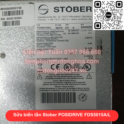 Sửa biến tần Stober POSIDRIVE FDS5015A-L