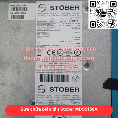 Sửa chữa biến tần Stober MDS5150A