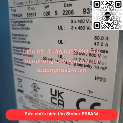 Sửa chữa biến tần Stober PS6A34